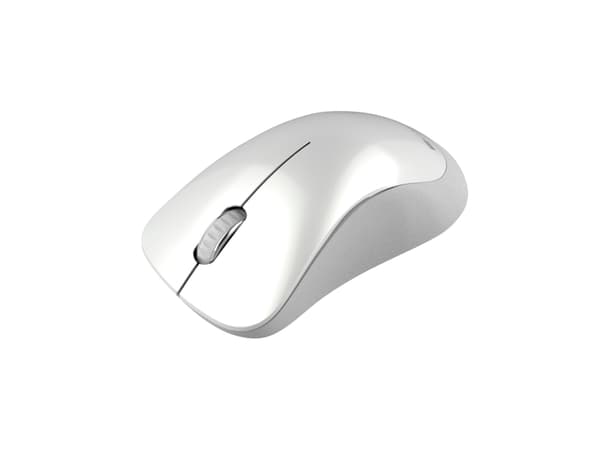 Canyon MW-11 - Mus - høyrehendt - optisk - 3 knapper - trådløs - 2.4 GHz - USB trådløs mottaker - perlehvit