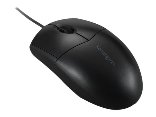 Kensington Pro Fit Washable Wired Mouse - Mus - höger- och vänsterhänta - optisk - 3 knappar - kabelansluten - USB