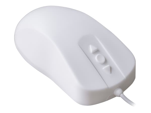 Active Key AK-PMH12 - Mus - optisk - 5 knapper - kablet - USB - hvit