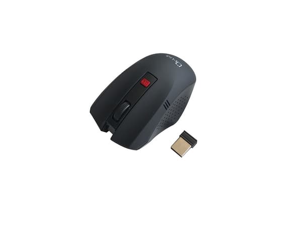 L-Link LL-2095-N, högerhand, Optisk, RF Trådlös, 1600 DPI, Svart