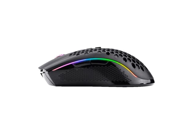 REDRAGON M808-KS, högerhand, Optisk, RF Wireless + USB Type-A, 16000 DPI, 1 ms, Svart