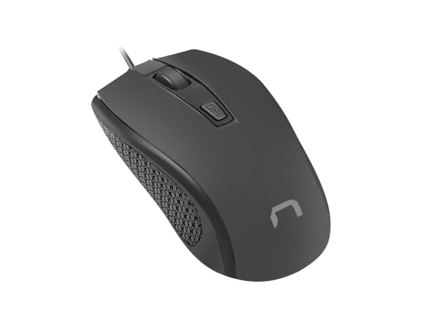 NATEC Hoopoe 2, Ambidekstriøs, Optisk, USB Type-A, 1600 DPI, Sort Sort