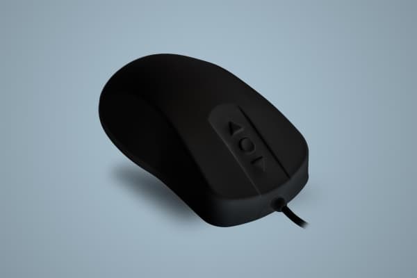 Active Key MedicalMouse AK-PMH12 - Mus - optisk - 5 knapper - kablet - USB - svart
