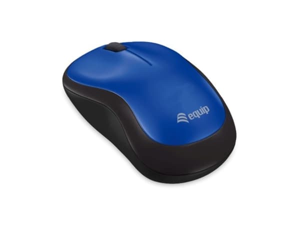 Equip 245112, Ambidekstriøs, Optisk, RF kabel-fri, Blå