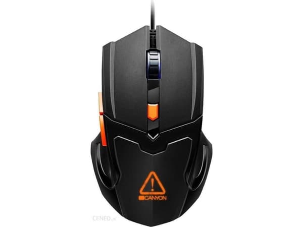 Canyon Vigil, högerhand, Optisk, USB Type-A, 3200 DPI, Svart Svart