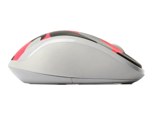 Rapoo M500 Silent - Mus - optisk - 6 knapper - trådløs - 2.4 GHz, Bluetooth 4.0, Bluetooth 3.0 - USB trådløs mottaker - rød