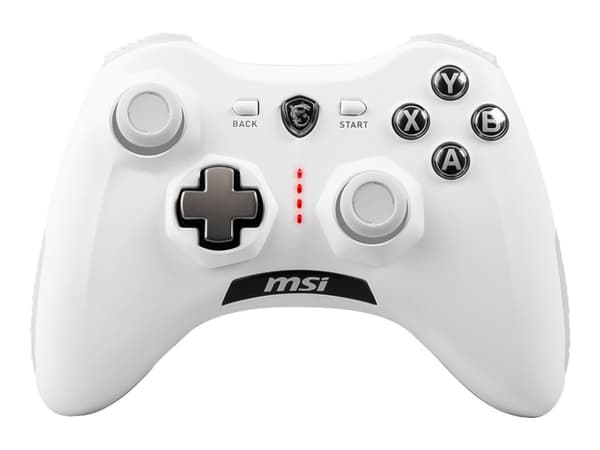 MSI Force GC30 V2 - Håndkonsoll - trådløs, kablet - hvit - for PC, Android