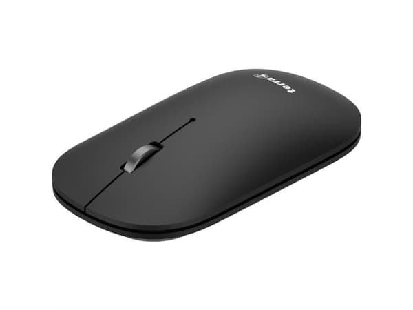 TERRA NBM1000B, Ambidextrous, Optisk, Trådlös RF + Bluetooth, 4000 DPI, Svart