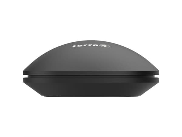 TERRA NBM1000B, Ambidextrous, Optisk, Trådlös RF + Bluetooth, 4000 DPI, Svart