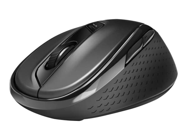 Rapoo M500 - Mus - høyrehendt - optisk - 7 knapper - trådløs - 2.4 GHz, Bluetooth 4.0, Bluetooth 3.0 - USB trådløs mottaker - svart Sort