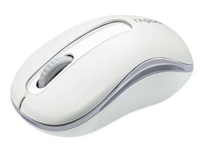 Rapoo M10 PLUS - Mus - optisk - 3 knapper - trådløs - 2.4 GHz - hvit