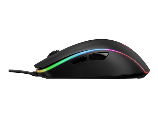 HyperX Pulsefire Surge - Mus - optisk - 6 knappar - kabelansluten - USB - svart - för Victus by HP Laptop 15, 16; Laptop 14, 15, 17; Pavilion x360 La