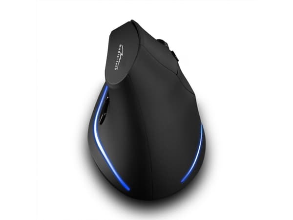 Media-Tech VERTIC RF MT1123 - Pystyhiiri - ergonominen - oikeakätinen - optinen - 5 painiketta - langaton - 2,4 GHz - langaton vastaanotin (USB)