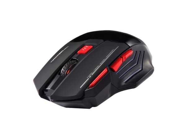 Media-Tech COBRA PRO GORN RF MT1121 - Mus - ergonomisk - høyrehendt - optisk - 6 knapper - trådløs - 2.4 GHz - USB trådløs mottaker
