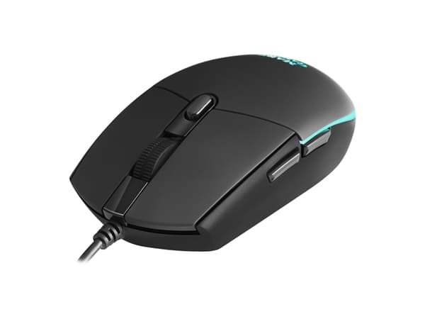 Mars Gaming MMG, högerhand, Optisk, USB Type-A, 3200 DPI, Svart