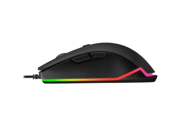 Mars Gaming MM118, högerhand, Optisk, USB Type-A, 9800 DPI, Svart