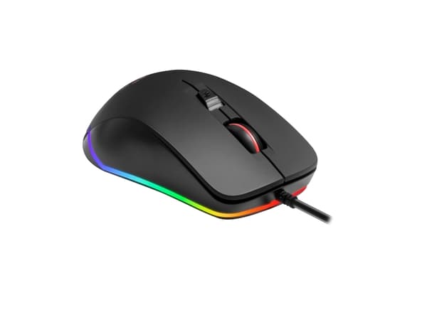 Mars Gaming MM118, högerhand, Optisk, USB Type-A, 9800 DPI, Svart