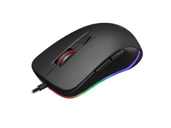 Mars Gaming MM118, högerhand, Optisk, USB Type-A, 9800 DPI, Svart