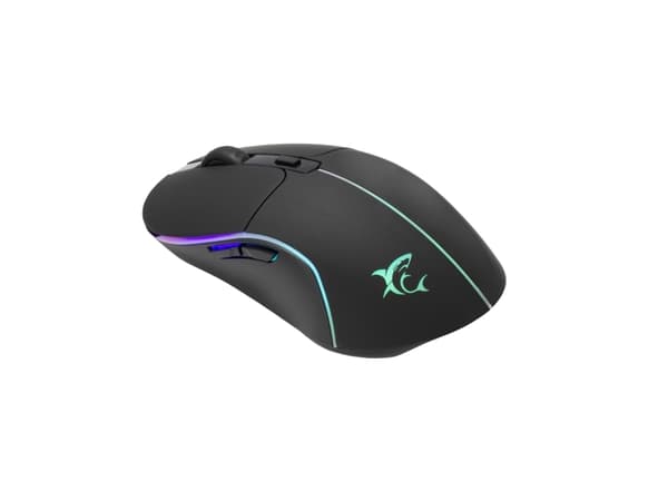 White Shark WARLOCK, Ambidextrous, Optisk, USB Type-A, 6400 DPI, Svart