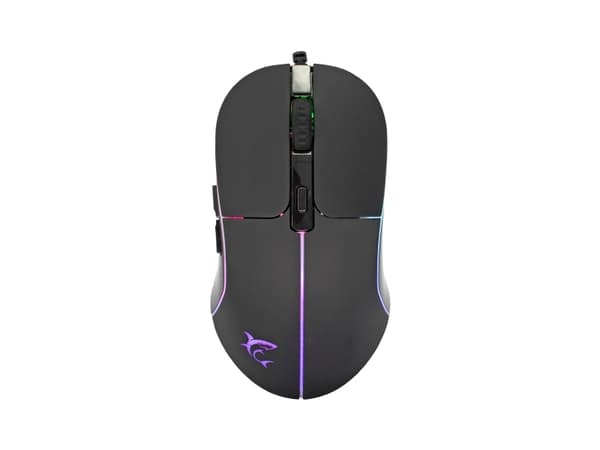 White Shark WARLOCK, Ambidekstriøs, Optisk, USB Type-A, 6400 DPI, Sort Sort