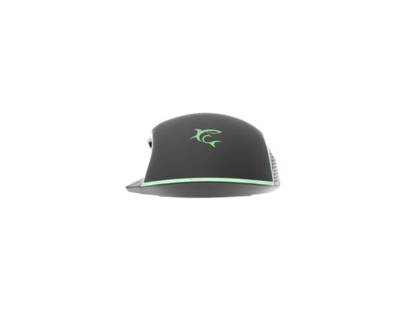 White Shark GARETH Black, Ambidextrous, Optisk, USB Type-A, 6400 DPI, Svart
