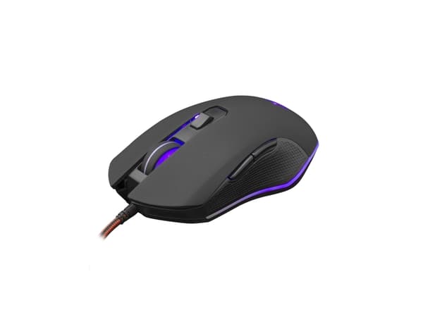 White Shark CYRUS, Ambidextrous, Optisk, USB Type-A, 3200 DPI, Svart