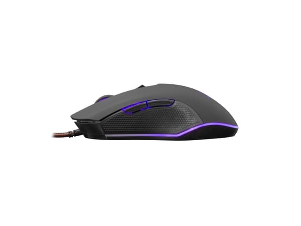 White Shark CYRUS, Ambidextrous, Optisk, USB Type-A, 3200 DPI, Svart