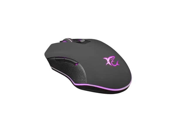 White Shark CYRUS, Ambidextrous, Optisk, USB Type-A, 3200 DPI, Svart