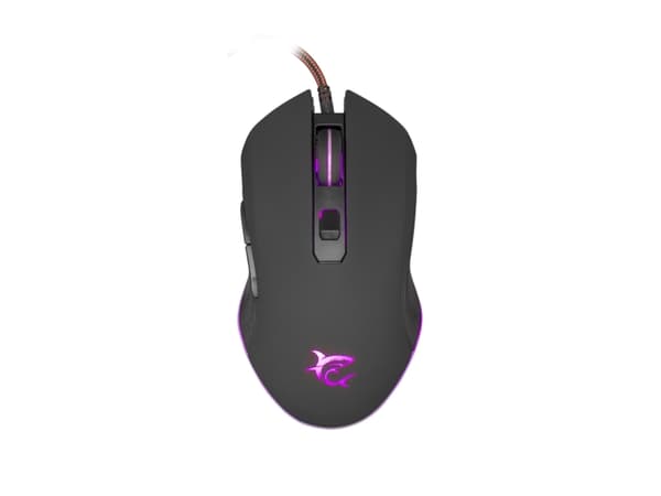 White Shark CYRUS, Ambidextrous, Optisk, USB Type-A, 3200 DPI, Svart Svart