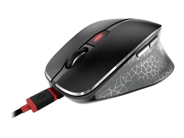 CHERRY MW 8C ERGO - Mus - ergonominen - optinen - 6 knapper - trådløs - 2.4 GHz, Bluetooth 4.0 - trådløs modtager (USB) - lajittelu