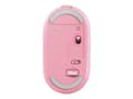 Miniatyrbilde 5 av 5: Trust Puck - Mus - høyre- og venstrehåndet - optisk - 4 knapper - trådløs - Bluetooth, 2.4 GHz - USB trådløs mottaker - rosa