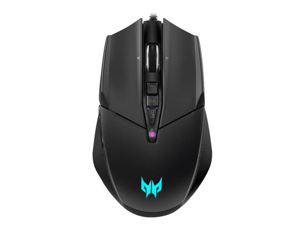 Acer Predator Cestus 335 (PMW120) - Mus - ergonomisk - optisk - 10 knappar - kabelansluten - USB 2.0 - svart - detaljhandel