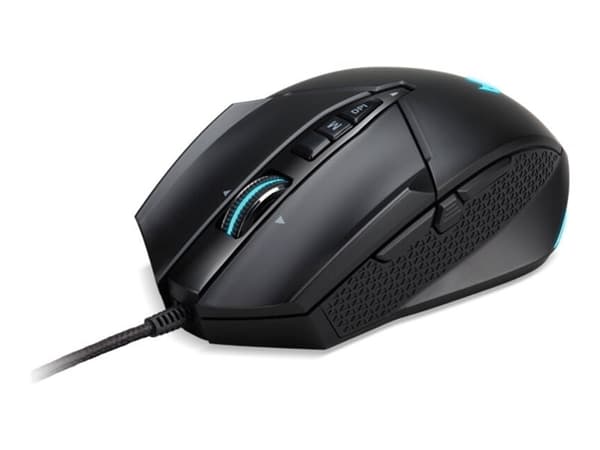 Acer Predator Cestus 335 (PMW120) - Mus - ergonomisk - optisk - 10 knappar - kabelansluten - USB 2.0 - svart - detaljhandel