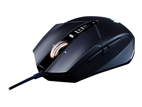 Acer Predator Cestus 335 (PMW120) - Mus - ergonomisk - optisk - 10 knappar - kabelansluten - USB 2.0 - svart - detaljhandel Svart
