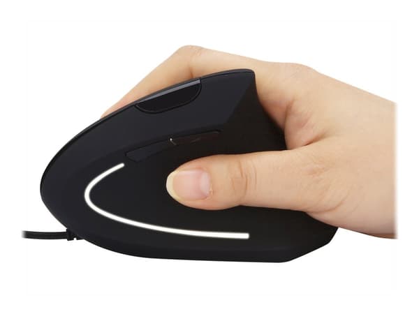 Sandberg Pro - Vertikal mus - ergonomisk - optisk - 6 knapper - kablet - USB - boks