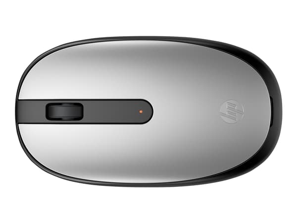 HP 240 - Mus - høyre- og venstrehåndet - optisk - 3 knapper - trådløs - Bluetooth 5.1 - USB trådløs mottaker - gjeddesølv - for ENVY Laptop 13, 16, 1