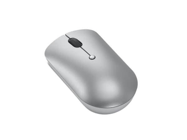 Lenovo - Hiiri - kompakti - oikea- ja vasenkätinen - optinen - 4 painiketta - langaton - 2,4 GHz - langaton USB-C-vastaanotin - pilvenharmaa - ruskea