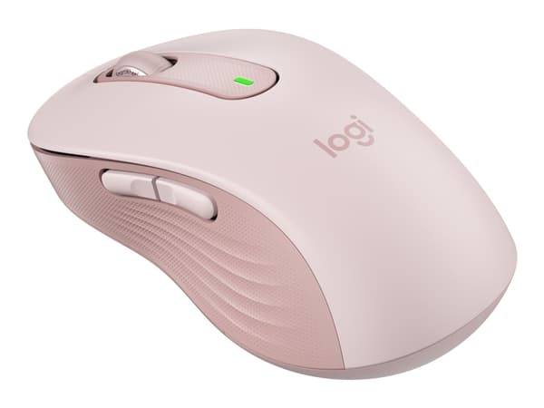 Logitech Signature M650 L - Mus - stor størrelse - optisk - 5 knapper - trådløs - 2.4 GHz, Bluetooth - Logitech Logi Bolt USB-mottaker - rosa