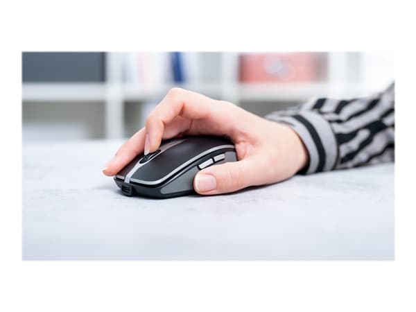 CHERRY MW 9100, Molempikätinen, RF Wireless + Bluetooth, 2400 DPI, Musta