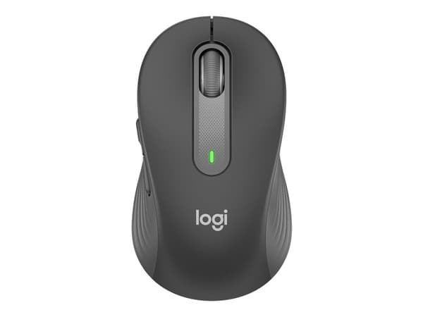 Logitech Signature M650 - Mus - optisk - 5 knappar - trådlös - 2.4 GHz, Bluetooth - Logitech Logi Bolt USB-mottagare - grafit