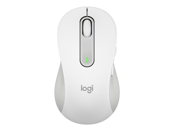 Logitech Signature M650 - Mus - optisk - 5 knapper - trådløs - 2.4 GHz, Bluetooth - Logitech Logi Bolt USB-mottaker - elfenbenshvit