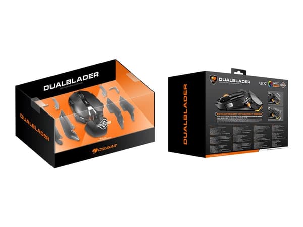 Cougar DualBlader - Mus - ergonomisk - optisk - 12 knappar - kabelansluten - USB