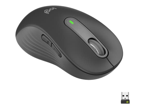 Logitech Signature M650 L LEFT - Mus - stor størrelse - venstrehendt - optisk - 5 knapper - trådløs - 2.4 GHz, Bluetooth - Logitech Logi Bolt USB-mot