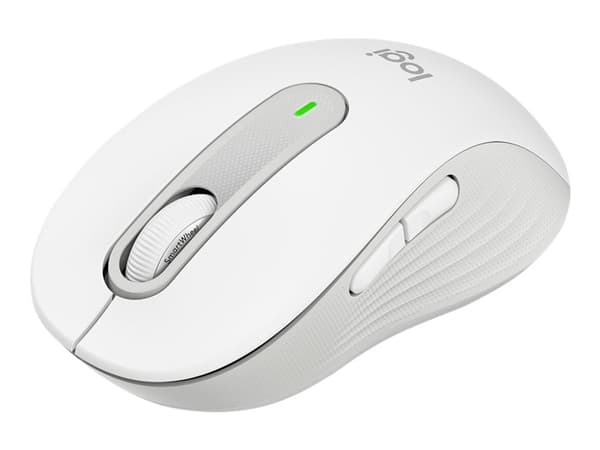 Logitech Signature M650 L LEFT - Mus - stor størrelse - venstrehendt - optisk - 5 knapper - trådløs - 2.4 GHz, Bluetooth - Logitech Logi Bolt USB-mot Hvit