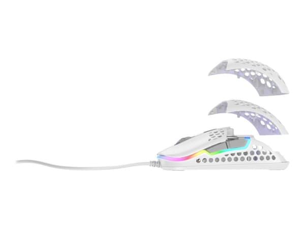 Xtrfy M42 - Mus - optisk - kabelansluten - USB - vit - detaljhandel