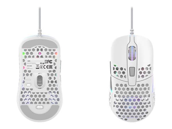Xtrfy M42 - Mus - optisk - kabelansluten - USB - vit - detaljhandel