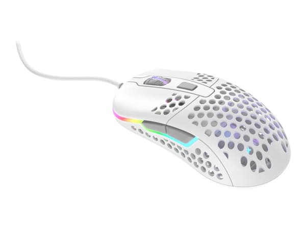 Xtrfy M42 - Mus - optisk - kabelansluten - USB - vit - detaljhandel
