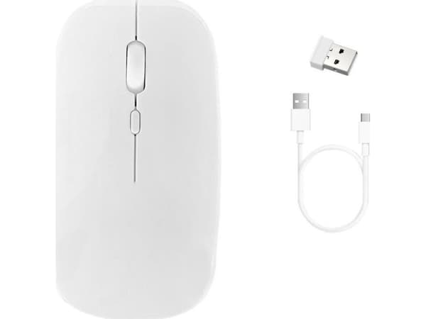 Strado mouse Wireless Bluetooth computer mouse with radio band - CTMM (White) universal