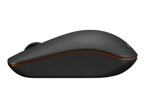 Lenovo 400 - Mus - höger- och vänsterhänta - optisk - 3 knappar - trådlös - 2.4 GHz - USB-C trådlös mottagare - svart