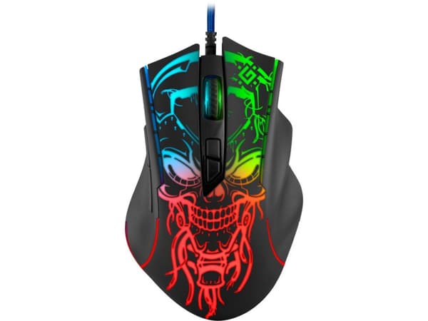Defender BULLETSTORM GM-928, Oikeakätinen, Optinen, USB A-tyyppi, 7200 DPI, Musta